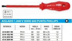 DESTORN.PHILLIPS PH1X5X80 FELO AISL.1000V