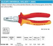 ALICATE 1000V 180mm UNIVERSAL