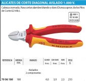 ALICATE 1000V 180mm CORTE DIAGONAL