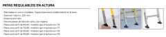 PATA REGULABLE EN ALTURA 60 X 20 mm JUEGO