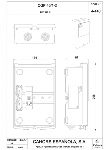 CAJA G.P.40 A ESQ.1-2 UTE 14X51