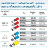 CONECTOR DES.GF-F608 HEMBRA AMARILLO(4-6mm)(100)