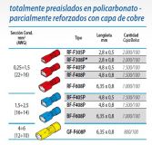 CONECTOR DES.RF-F608P HEMBRA ROJO(0,25-1,5mm)(100)