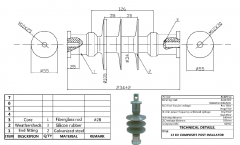 AISLADOR APOYO POLIM.12KV5KN AIPO 125 IIIP(1/9)