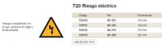 SEÑAL TRIANGULO ALTA TENSION 14,8CM ALUMINIO