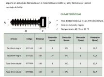 TACO BRIDA BLANCO PARED 8mm 100U.