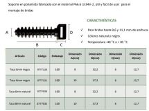 TACO BRIDA BLANCO PARED 8mm 100U.