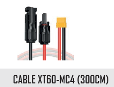 CABLE XT60-MC4 300 CM