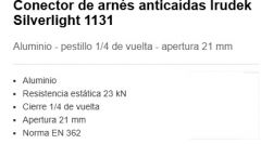 MOSQUETON AL CIERRE ROSCA 22,5mm