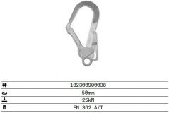 GANCHO MOSQUETON ALUMINIO 60MM