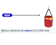 BOLSA CILINDRICA CUERO 210 X 280mm