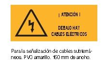 CINTA SEÑALIZ.NEUTRA CONDUCTOS ELECT. 500Mts