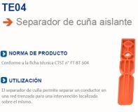 CUÑA SEPARADOR AISLANTE TE04