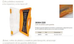 COFRE PROTECCION DE GUANTES PVC 43X23X7,6mm