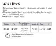 SF500 HERRAMIENTA CORTACABLES CU-AL 55-500mm 