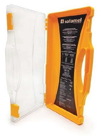 COFRE PROTECCION DE GUANTES PVC 43X23X7,6mm