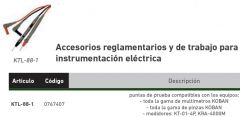 JUEGO PUNTAS KTL88 P/PINZA Y MULTIMETRO
