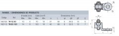 TERM.P/VARILLA C25-120 RECTO M12 (1/20)